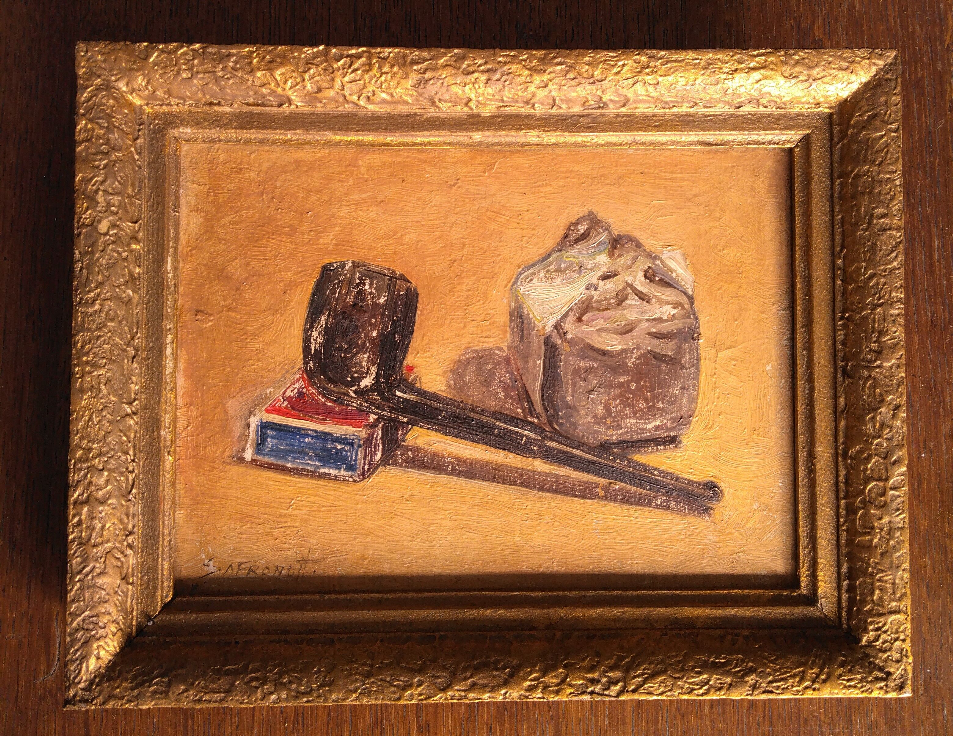 Oil painting on isorel Nicolas Safronoff