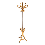 Wooden parrot coat rack