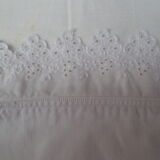 small child's child's room half circle in monogrammed white canvas