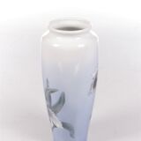 Royal Copenhagen Porcelain Vase painted with the trumpet flower.