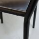 4 robert mallet-stevens black lacquered steel chairs, stamped rms ecart