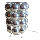 Table lamp KARE Space Age style 1980s chrome plastic