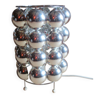 Table lamp KARE Space Age style 1980s chrome plastic