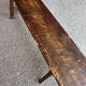 Solid wood bench