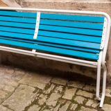 Restored 60s folding garden bench