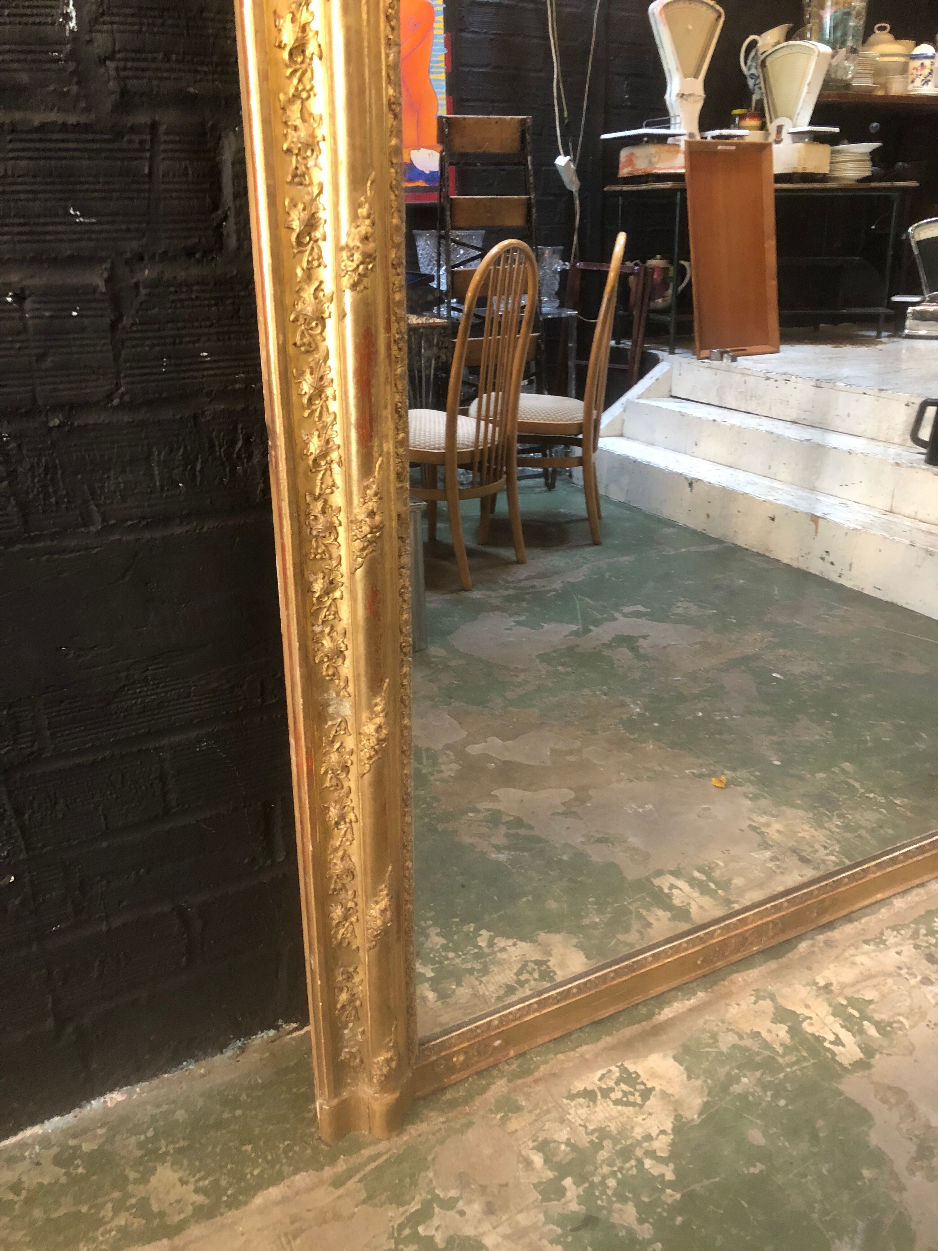 Miroir doré 140x205cm