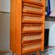Wooden and rattan dresser