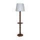 Neo-Basque floor lamp in turned wood - 50s