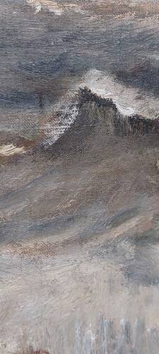 Giuseppe MANFREDI (1934 - 1987) Marina Painting Oil on Canvas 70 X 50