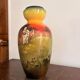 Antique English Vase Soleilian SF&Co 1910 Earthenware Decor Horses Ploughman