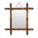Antique Wooden Faux Bamboo Chinoiserie Mirror 44x39cm