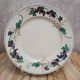 Old Gien plate with purple floral decoration, ironstone, country style.