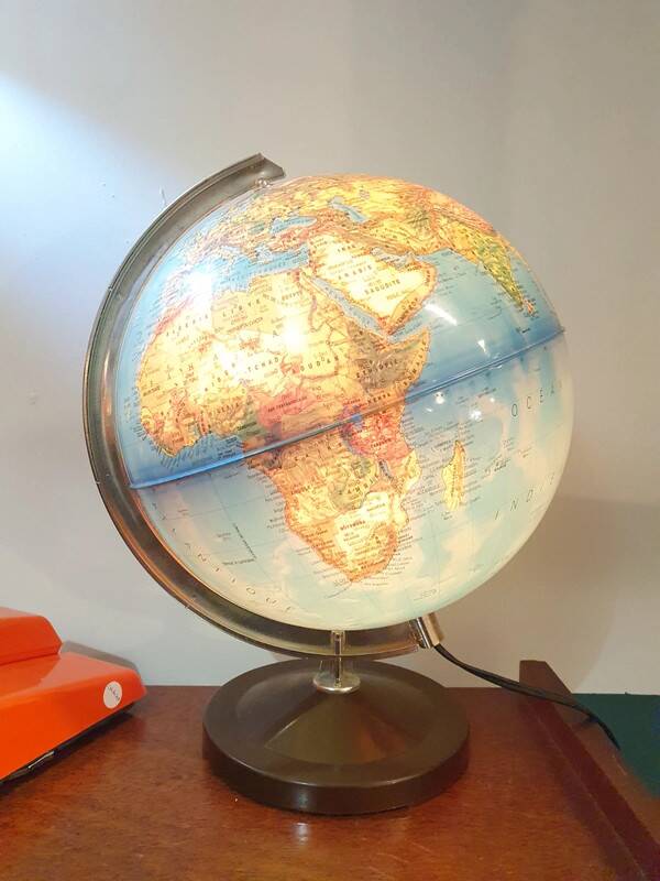 Vintage Illuminated Globe