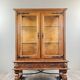 Carved oak display case, Neo-Renaissance style, 20th century