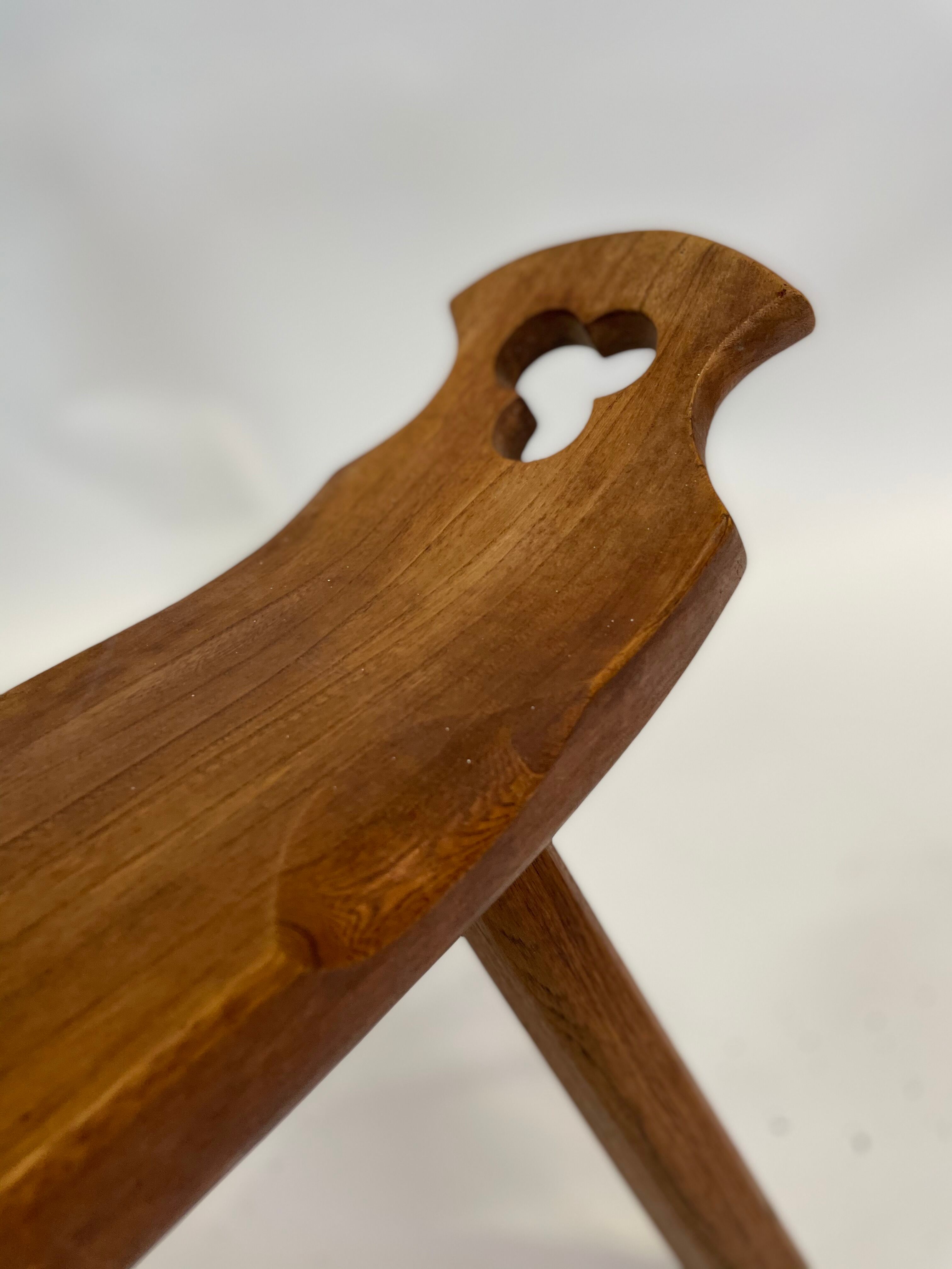 Chaise espagnole vintage brutalist design minimaliste