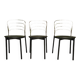 lot de trois chaises Delfina,Italy 80"