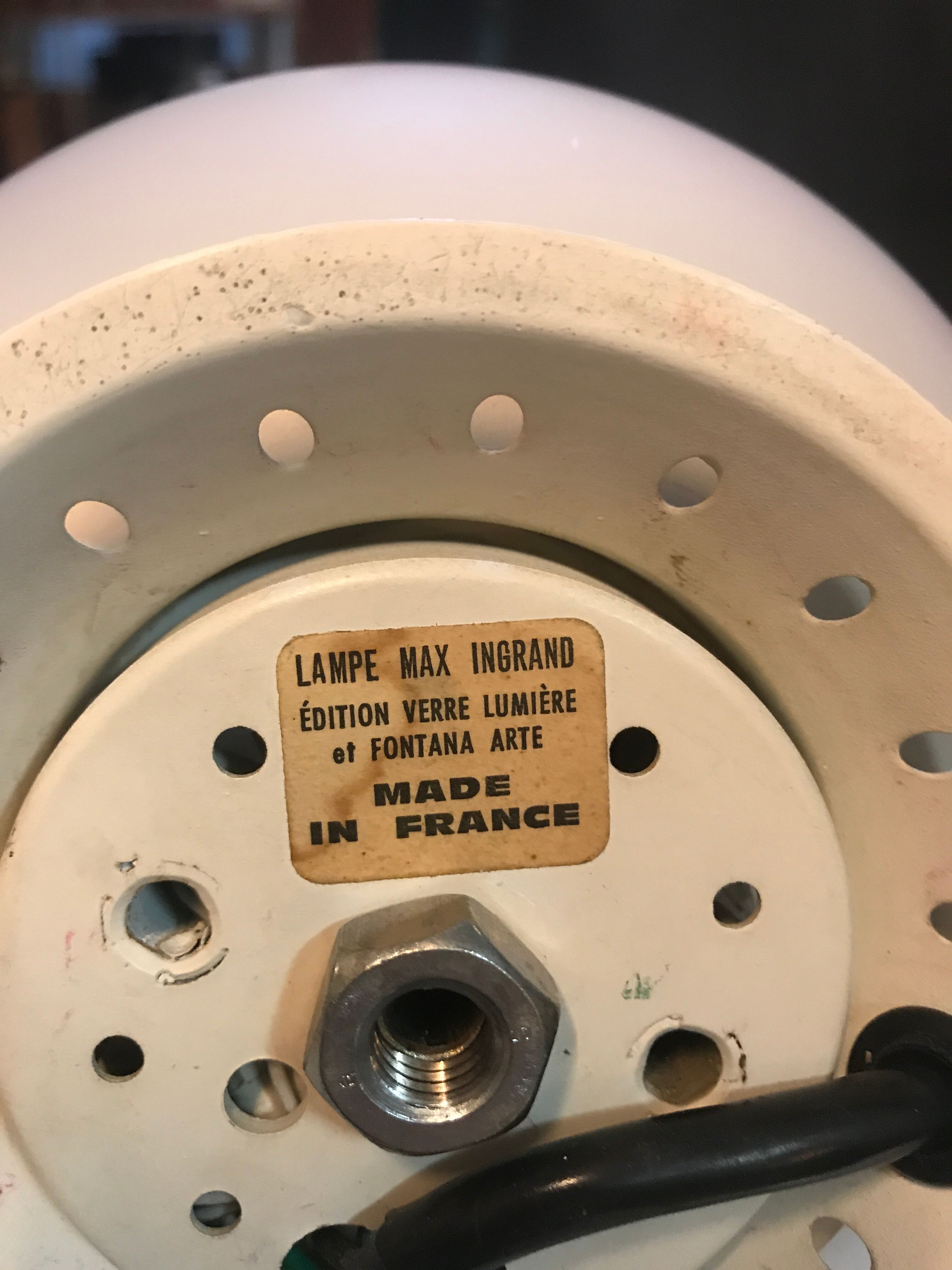 Authentic Fontana Arte Max Ingrand Design Lamp