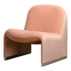 Giancarlo Piretti Alky Lounge Chair in Pink Velvet (Rose Dust) Fabric for Anonima Castelli