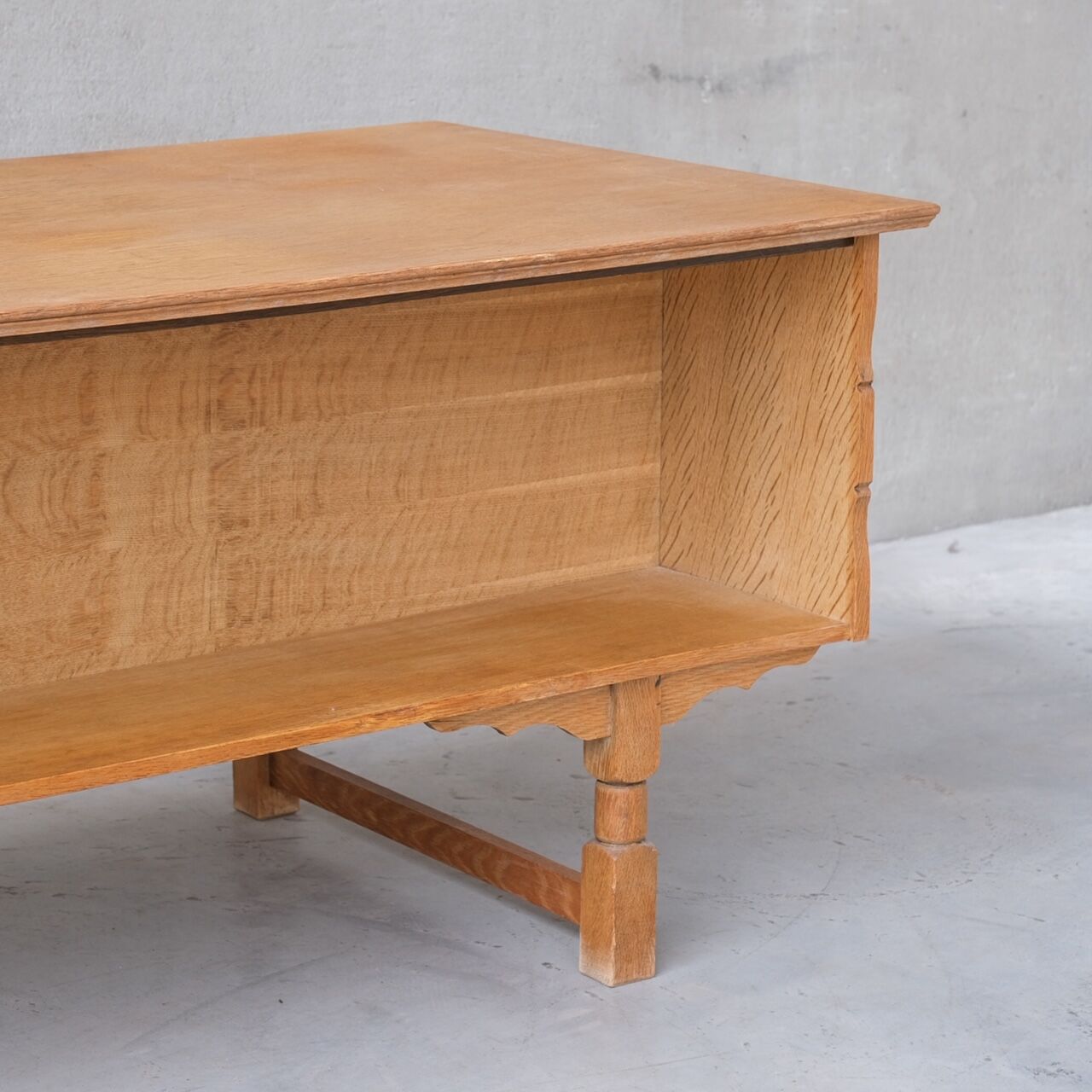 Oak danish mid-century desk