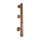 coat rack made of 3 vintage wooden hooks