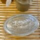Vintage glass butter maker