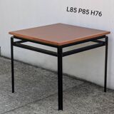 Marcel Gascoin modernist dining table + extension 1950