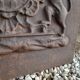 Plaque de cheminée en fonte décors aux lions