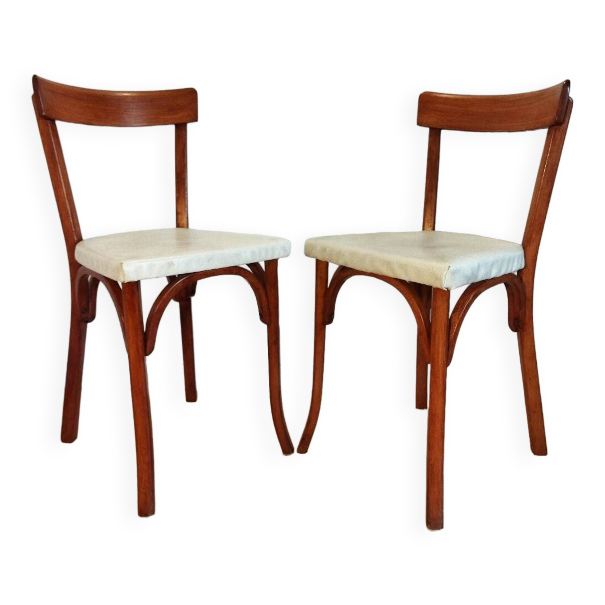 Pair of Baumann bistro chairs