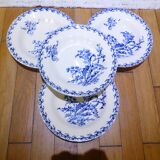4 Gien Chardons soup plates (8)