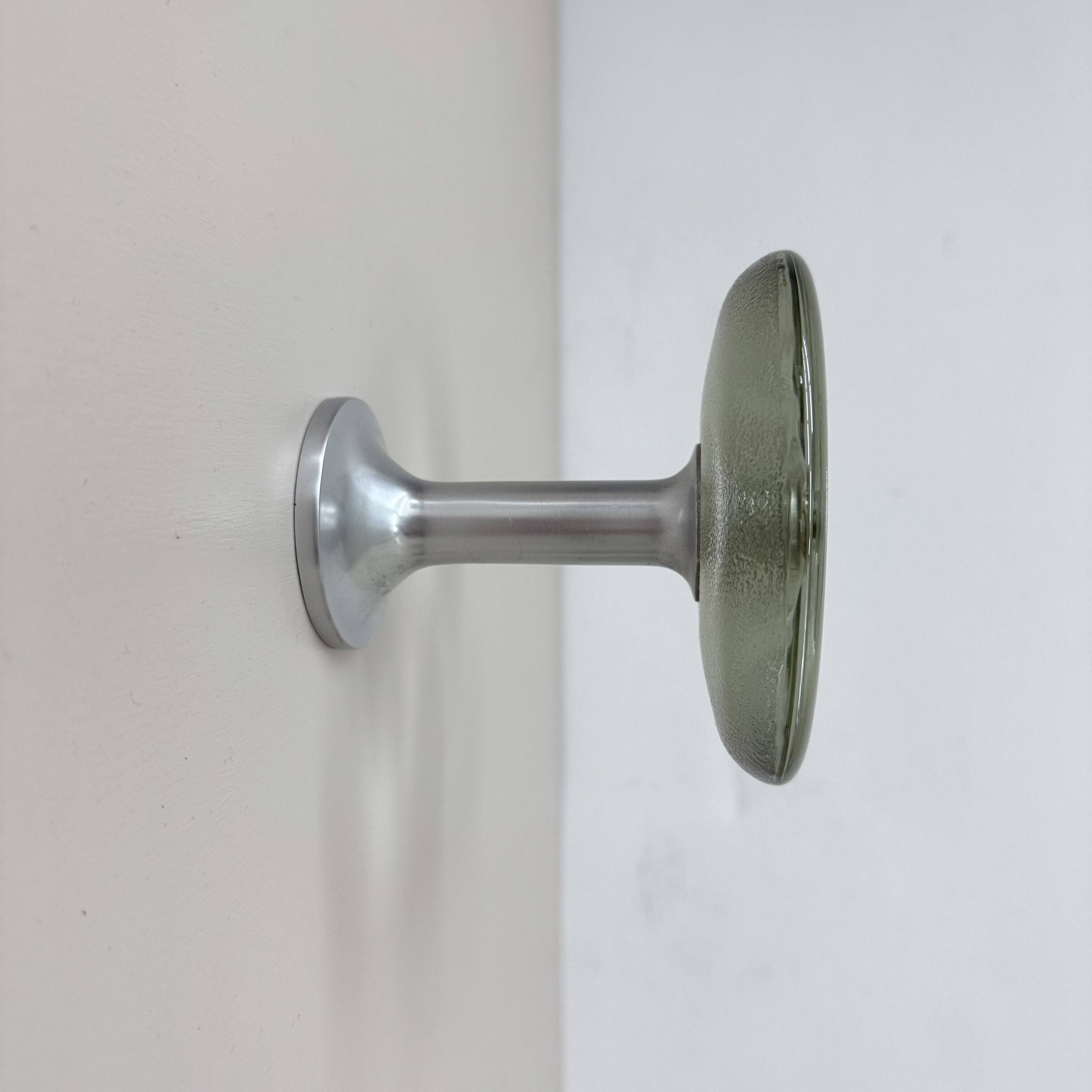 Vintage German Aluminium and Glass Coat Hooks from Schönbuch, 1970s,