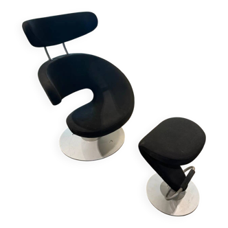 Stokke Variér Peel armchair + footrest