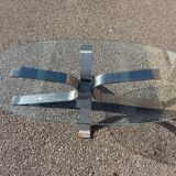 Glass coffee table
