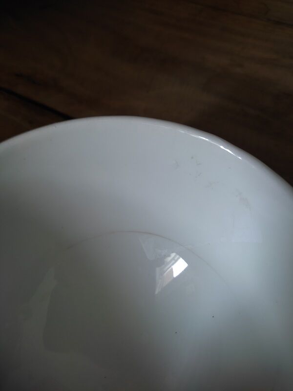 Porcelain bowls italy bordered green