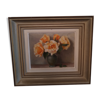 Tableau bouquet de roses