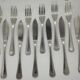 Christofle "America" fish cutlery set (x6)
