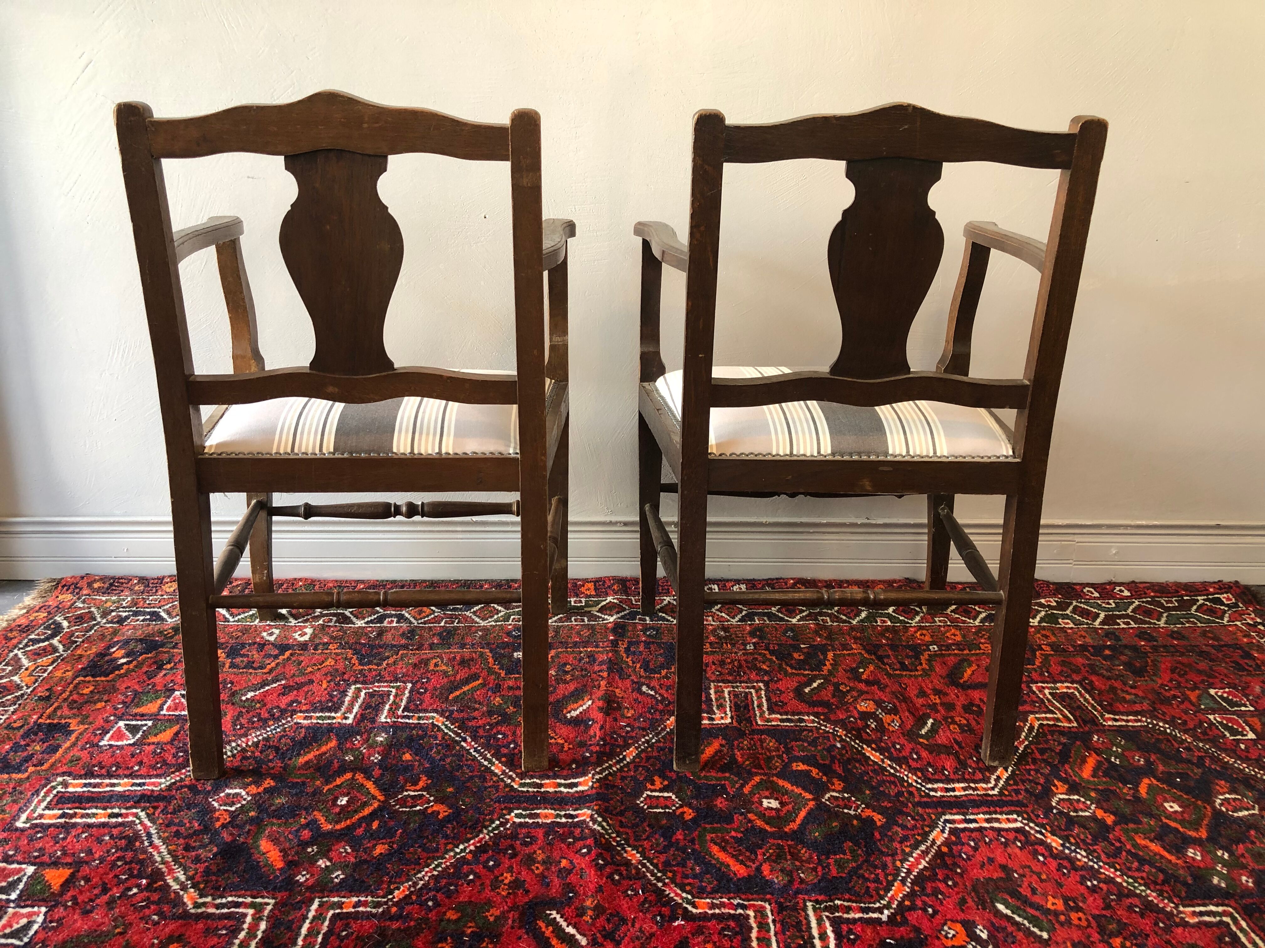 Pair of antique armchairs