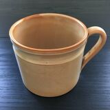 Beige stoneware pitcher