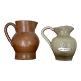 Lot pitchers in real sandstone