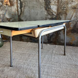 Formica and chrome extension table 2 stools 2 chairs