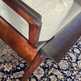 Fauteuil & Ottoman Hans Olsen – Vatne Møbler Danemark, 1960 Palissandre