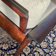 Armchair & Ottoman Hans Olsen – Vatne Møbler Denmark, 1960 Rosewood