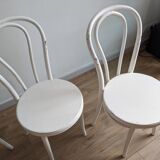 Set of 4 vintage shabby chic bistro chairs
