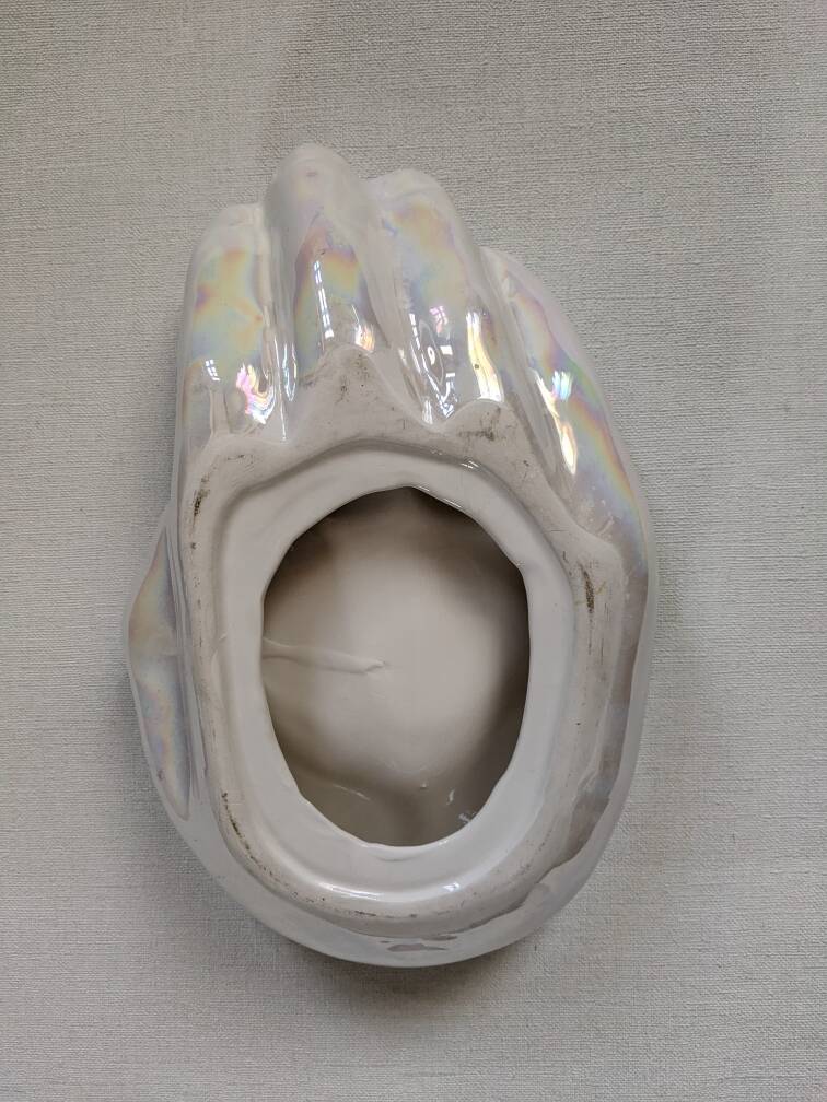 Large ceramic pocket emptier, contemporary design, 80s/90s