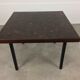 Table basse Dieter Waeckerlin en marqueterie de bois de palmier