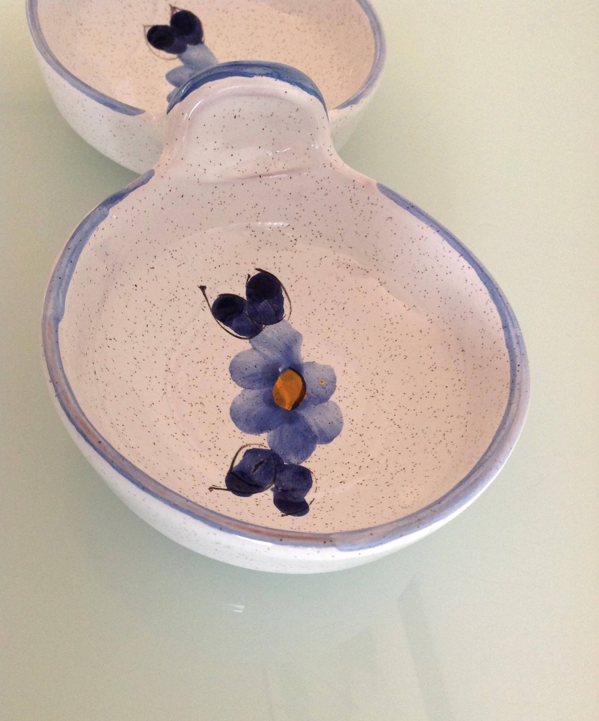 Vallauris ceramic empty pocket cup / vintage 70s