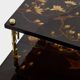 Bamboo bronze lacquered Chinese side tables Maison Baguès 1940