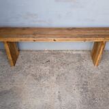 Solid wood bench patinated 160cm