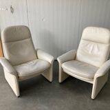 Exceptional and rare Pair of De Sede DS-50 adjustable Lounge Chairs