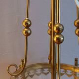 Lanterne en verre et laiton
