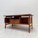 1960s vintage Danish design teak desk model 75 by Gunni Omann for Omann Jun